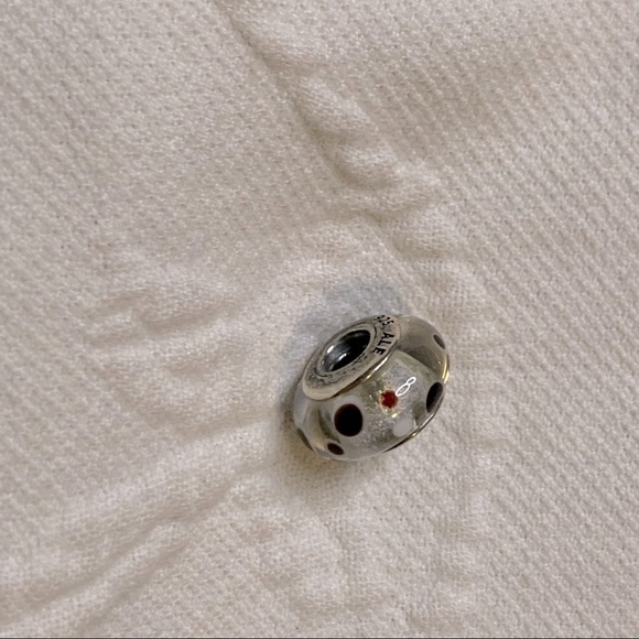 684E GENUINE PANDORA STERLING SILVER
CLEAR POLKA DOT BLACK WHITE CHARM 790692 - Picture 5 of 8